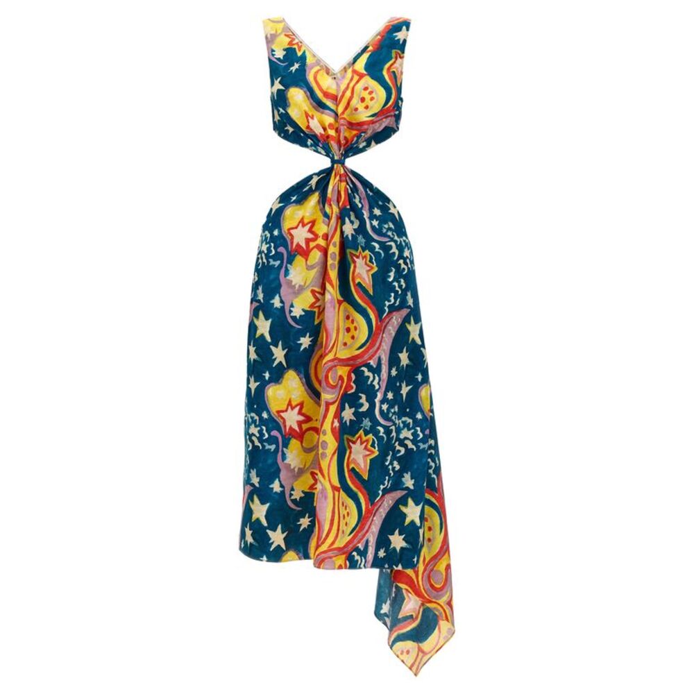 Marni Multicolor Viscose Long Women's Dress